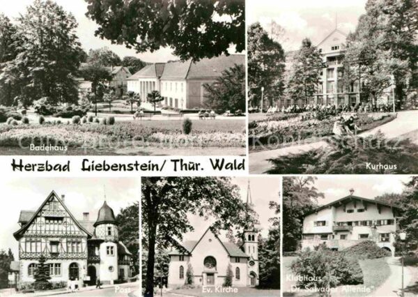 Bad Liebenstein Badehaus Kurhaus Post Kirche Klubhaus K