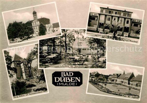 Bad Dueben Rathaus Eisenmoorbad Platz der Jugend K