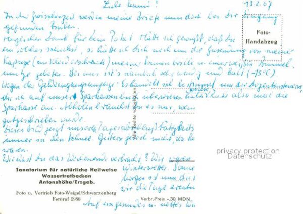 Antonshoehe Breitenbrunn Sanatorium für natürliche Heilweise Was – Bild 2