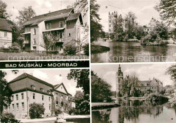 Bad Muskau Oberlausitz Turmvilla Schlossruine Moorbad Schloss
