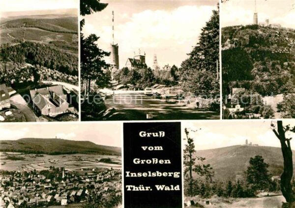 Grosser Inselsberg Berggaststätte Turm Sender Landschaftsp