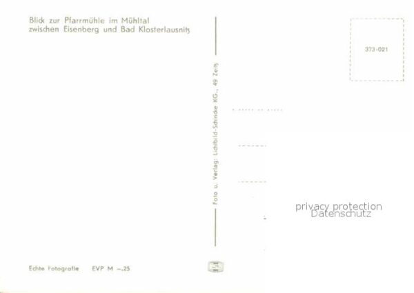 Bad Klosterlausnitz Pfarrmühle im Mühltal – Bild 2
