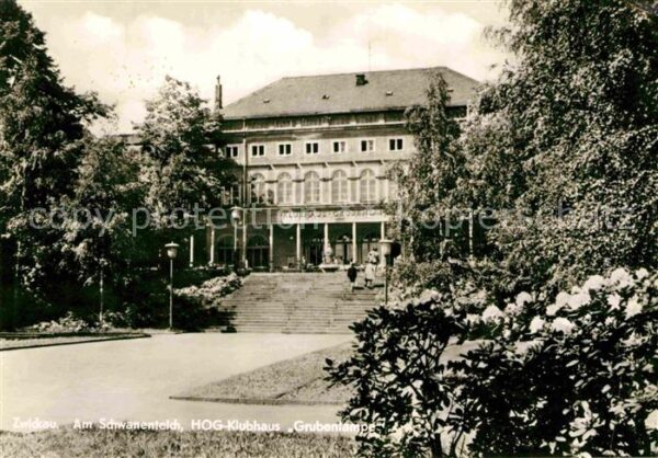 Zwickau Sachsen HOG Klubhaus Grubenlampe am Schwanentei