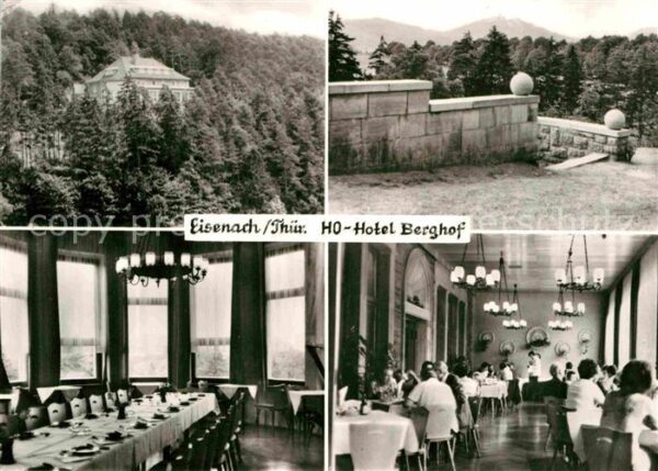 Eisenach Thueringen HO Hotel Berghof Restaurant Saal