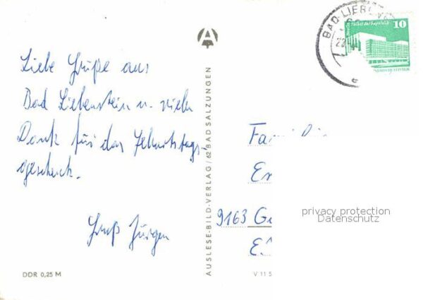 Bad Liebenstein Badehaus Klubhaus Dr Salvador Allende K – Bild 2