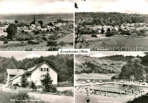 Ernstroda Panorama FDGB Ferienheim Schwimmbad Sch