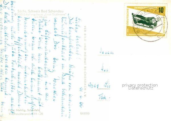 Bad Schandau FDGB Erholungsheim Ernst Thälmann am Ma – Bild 2