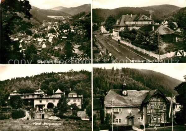Sitzendorf Thueringen Panorama HO Hotel Zur Linde Rathaus Hot