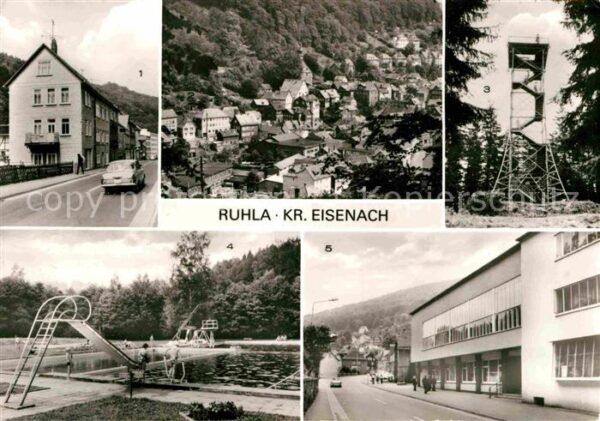 Ruhla Teilansicht Alexanderturm Aussichtsturm