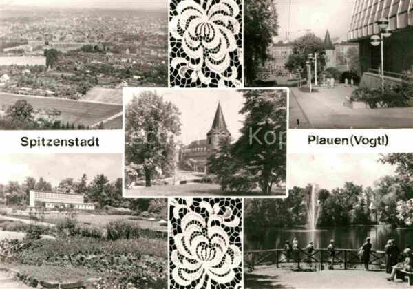 Plauen Vogtland Panorama Spitzenstadt Otto Grotewohl Pl