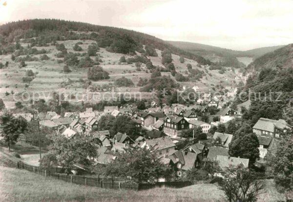 Giessuebel Schleusegrund Panorama Thüringer Wald