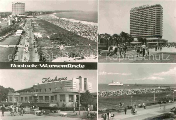 Warnemuende Ostseebad Strand Promenade Hotel Neptun Kurhaus