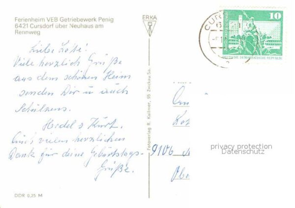 Cursdorf Ferienheim VEB Getriebewerk Penig – Bild 2