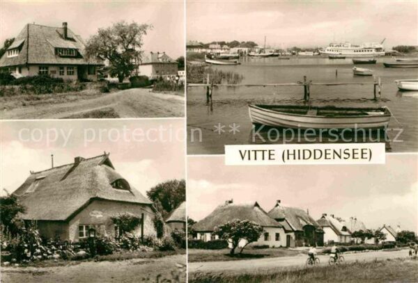 Vitte Hiddensee Rat der Gemeinde Blaue Scheune Hafen No