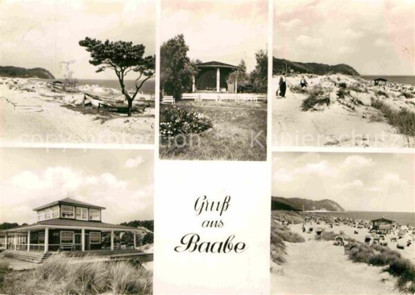 Baabe Ostseebad Ruegen Strand Pavillon Gaststätte Dünen