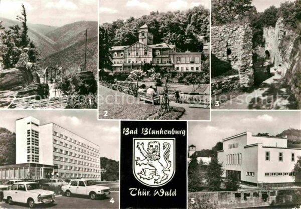 Bad Blankenburg Griesbachfelsen FDGB Erholungsheim Burg