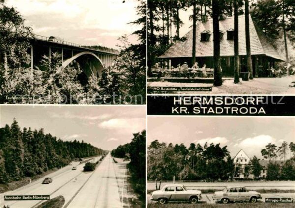 Hermsdorf Thueringen Teufelstalbrücke HO Raststätte Teufelst