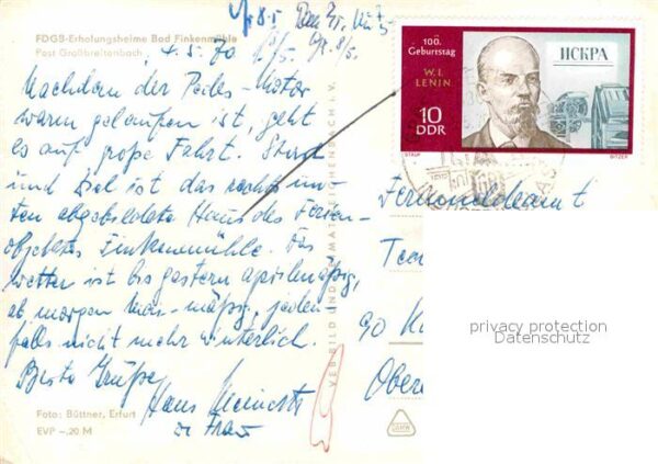 Bad Finkenmuehle FDGB Erholungsheime Waldpartie – Bild 2