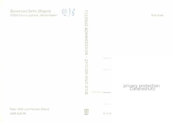 Sellin Ruegen FDGB Erholungsheim Waldfrieden – Bild 2