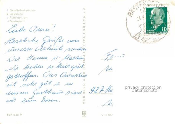 Rastenberg HOG Kurhaus Gaststätte Speisesaal – Bild 2