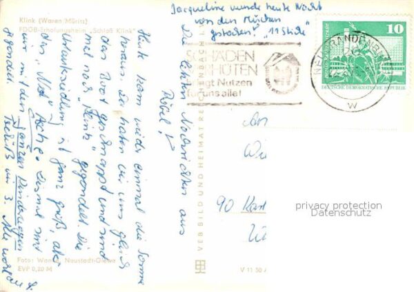 Klink Waren FDGB Erholungsheim Schloss Klink an der – Bild 2