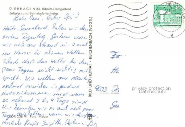 Dierhagen Ostseebad Zeltplatz Camping Betriebsferienheim St – Bild 2