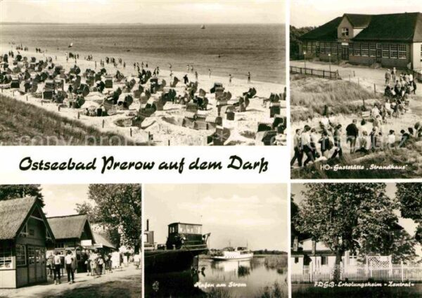 Prerow Ostseebad Strandleben HO Gaststätte Strandhaus FD