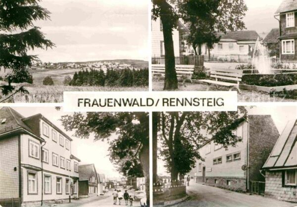 Frauenwald Thueringen Panorama Wasserspiele FDGB Erholungshei