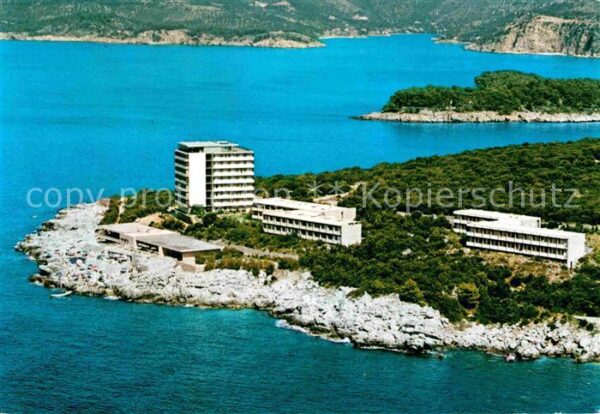 Dubrovnik Ragusa Hotel Neptun am Meer Fliegeraufnahme