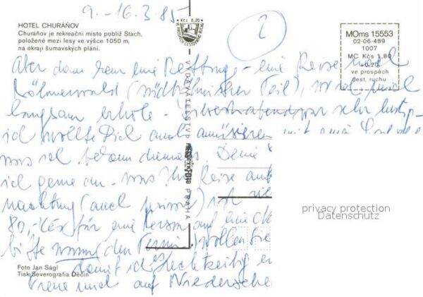 Stachy Susice Okres Pachatice Hotel Churanov Bar Restaurant Winterpan – Bild 2