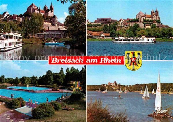 Breisach Rhein Freibad Segeln Rhein Dampfer Altstadt M