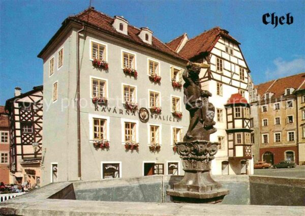 Cheb Eger Spalicek Stöckel Brunnen Figur