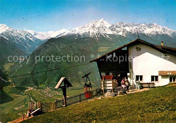 St Martin Kofel Bergstation Seilbahn Latsch Alpenpanora