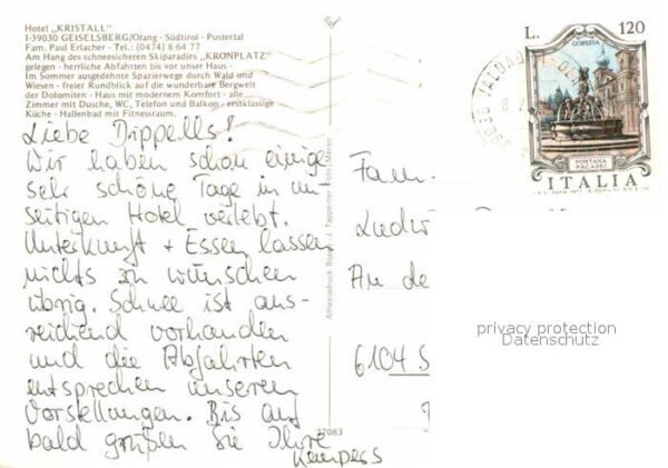 Geiselsberg Olang Hotel Kristall Restaurant – Bild 2
