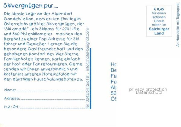 St Johann Pongau Hotel Berghof Bergbahn Winterpanorama A – Bild 2