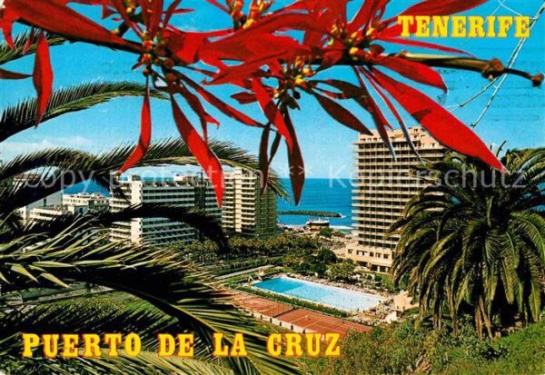 Puerto de la Cruz Panoramica de los grandes complejos hot