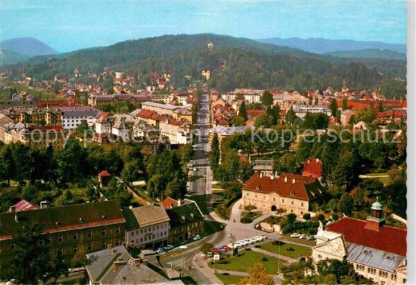 Klagenfurt Woerthersee gegen Kreuzbergl Sternwarte Theaterplat