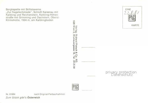Kaiserau Admont Bergkapelle mit Stiftstaverne Zur Nagel – Bild 2