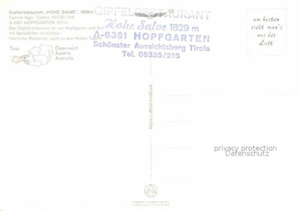 Hohe Salve Gipfelrestaurant mit Kaisergebirge Alpe – Bild 2