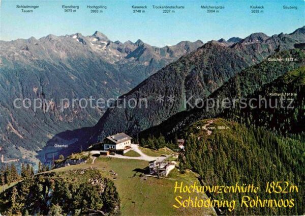 Hochwurzenhuette Berghaus Schladminger Tauern Alpenpanor