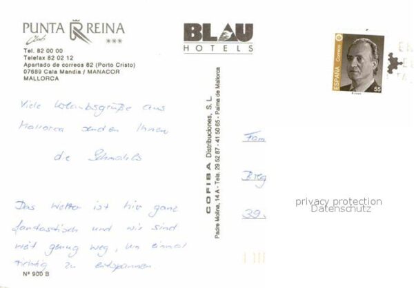 Cala Mandia Hotel Punta Reina Swimming Pool Palmen – Bild 2