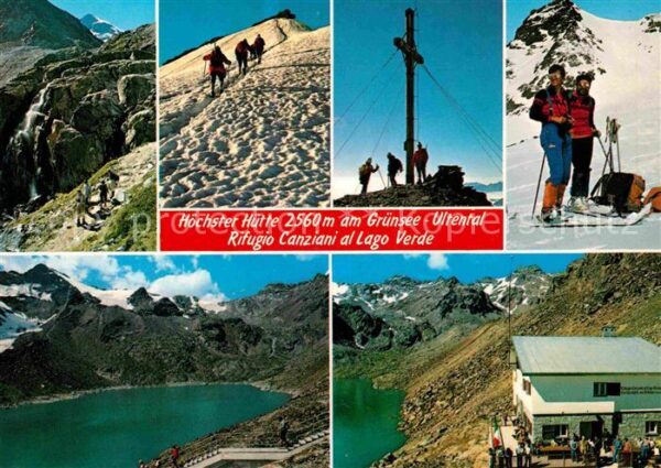 Ultental Höchster Hütte am Grünsee Gipfelkreuz R