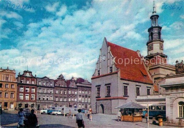 Poznan Posen Zrekonstruowany budynek d. Wagi Miejski