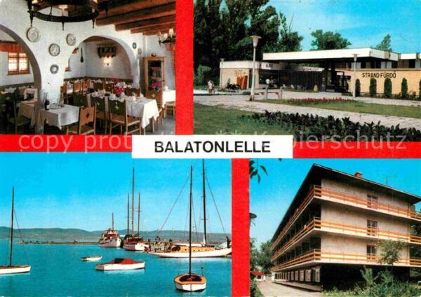 Balatonlelle Strandfürdö Strand Plattensee Restauran