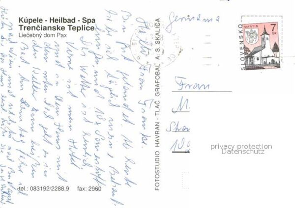 Trencianske Teplice Liecebny dom Pax Kurhaus Heilbad – Bild 2