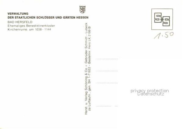 Bad Hersfeld Ehemaliges Benediktinerkloster Kirchenr – Bild 2