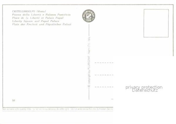 Castelgandolfo Latium Piazza della Liberta e Palazzo Pontific – Bild 2