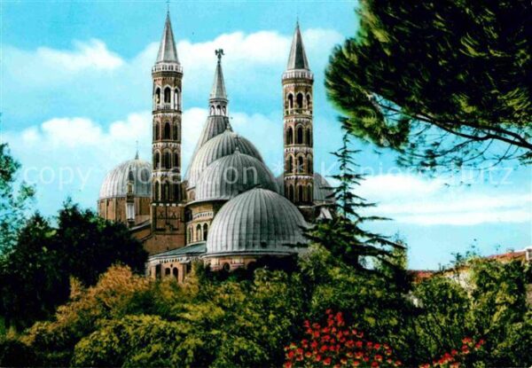 Padova Le Cupole della Basilica del Santo vist