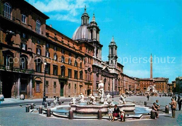 Roma Rom Piazza Navona Platz Brunnen
