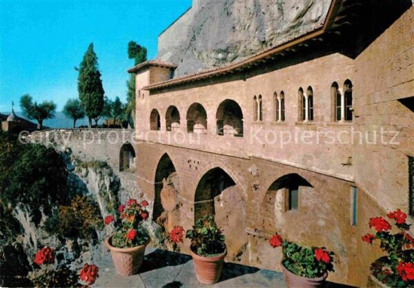 Subiaco Italien Sacro Speco Loggiato d_ingresso Kloster